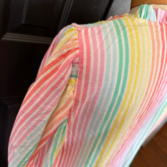 Michelle McDowell AMELIA PASTEL STRIPE TUNIC DRESS L - Picture 5 of 10